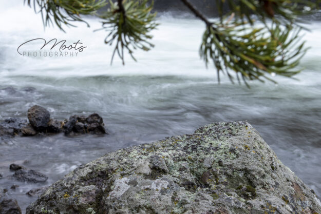 Yellowstone, River, Water, Rocks, Branches, Long Exposure