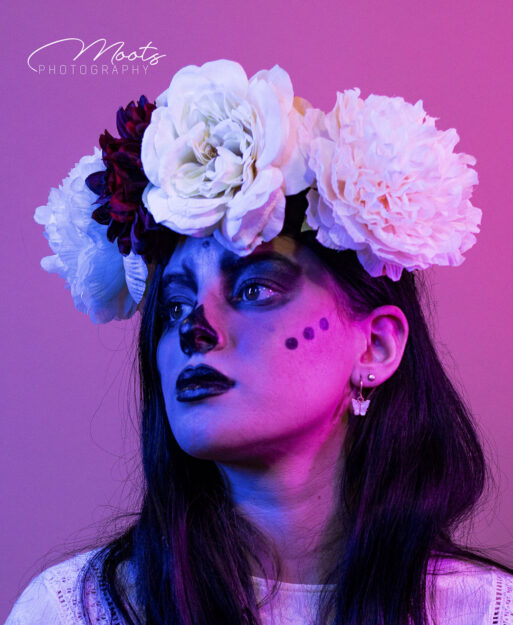 Fashion Shoot, Detailed Shots, Day of the Dead, Flowers